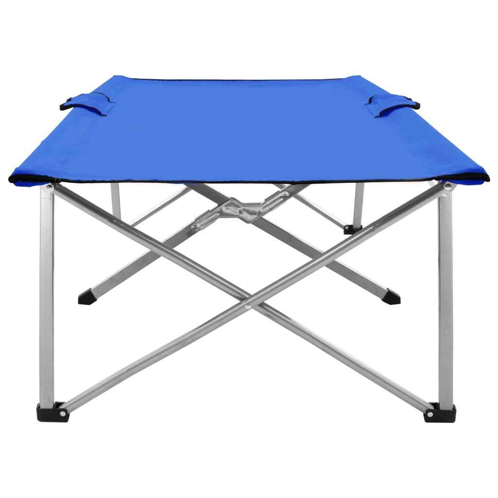 Camping Bed 206x75x45 cm XXL Blue